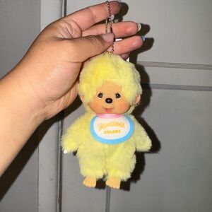 Monchhichi Yellow Colors Keychain plush
